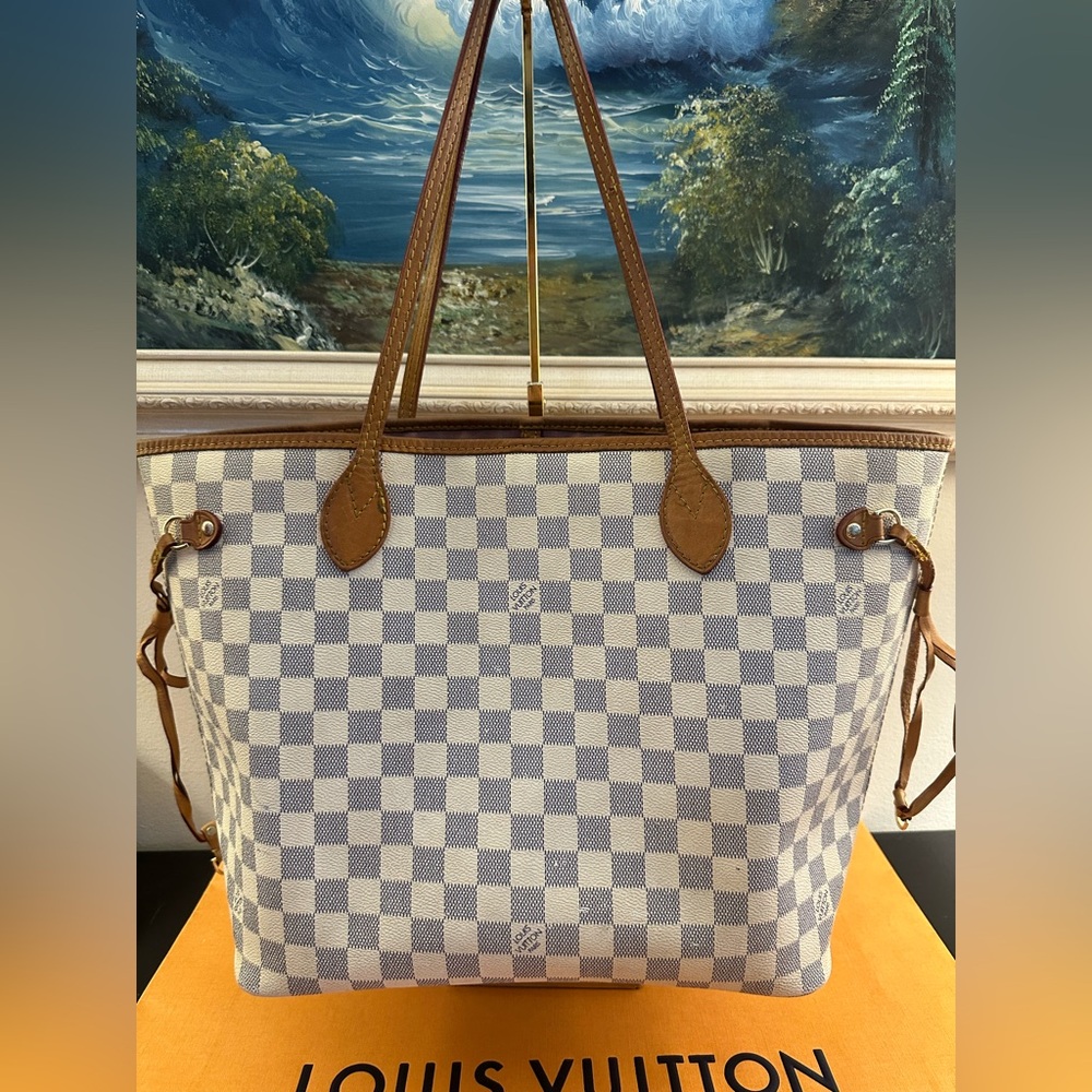LV Neverfull MM Damier Azur - Picture 9 of 13